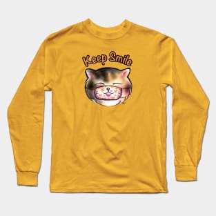 Keep smile 3color cat Long Sleeve T-Shirt